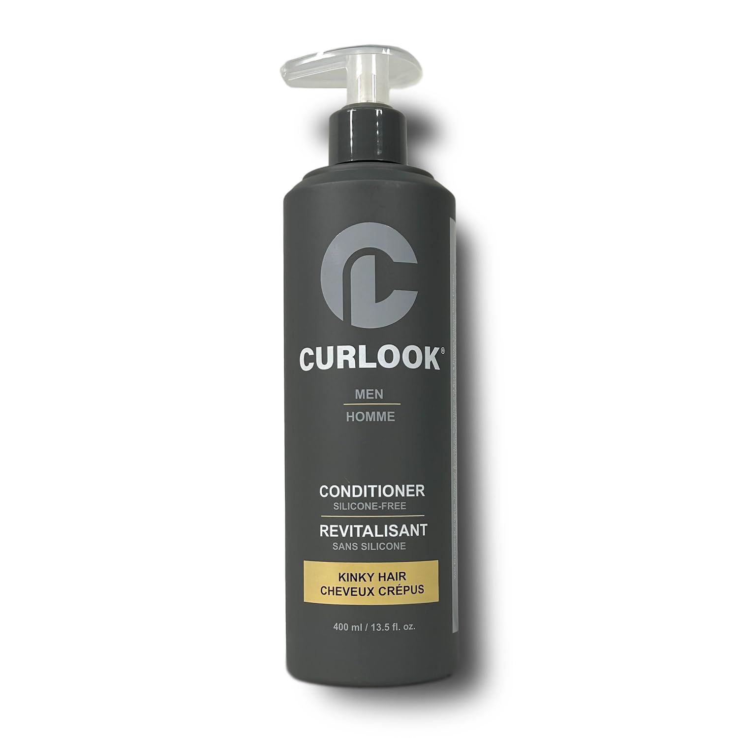 CURLOOK Kinky-Coily Conditioner Silicone Free - 400ml (13.5 oz) adds softness, and shine to help tame stubborn kinky hair