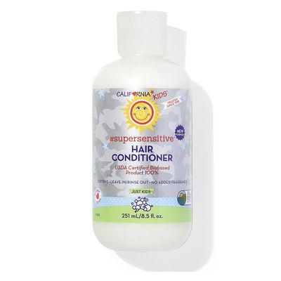 California Kids Conditioner Super Sensitive Fragrance Free Conditioner For Kids 100 Plant-Based Rinse-out or Leave in 8.5 oz