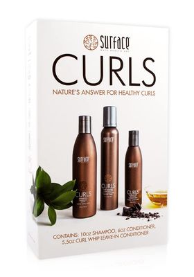 Surface Hair - Trio Box Set, Shampoo, Conditioner And Leave-In Conditioner - Defines, Adds Shine, and Provides Frizz Free Style Longevity