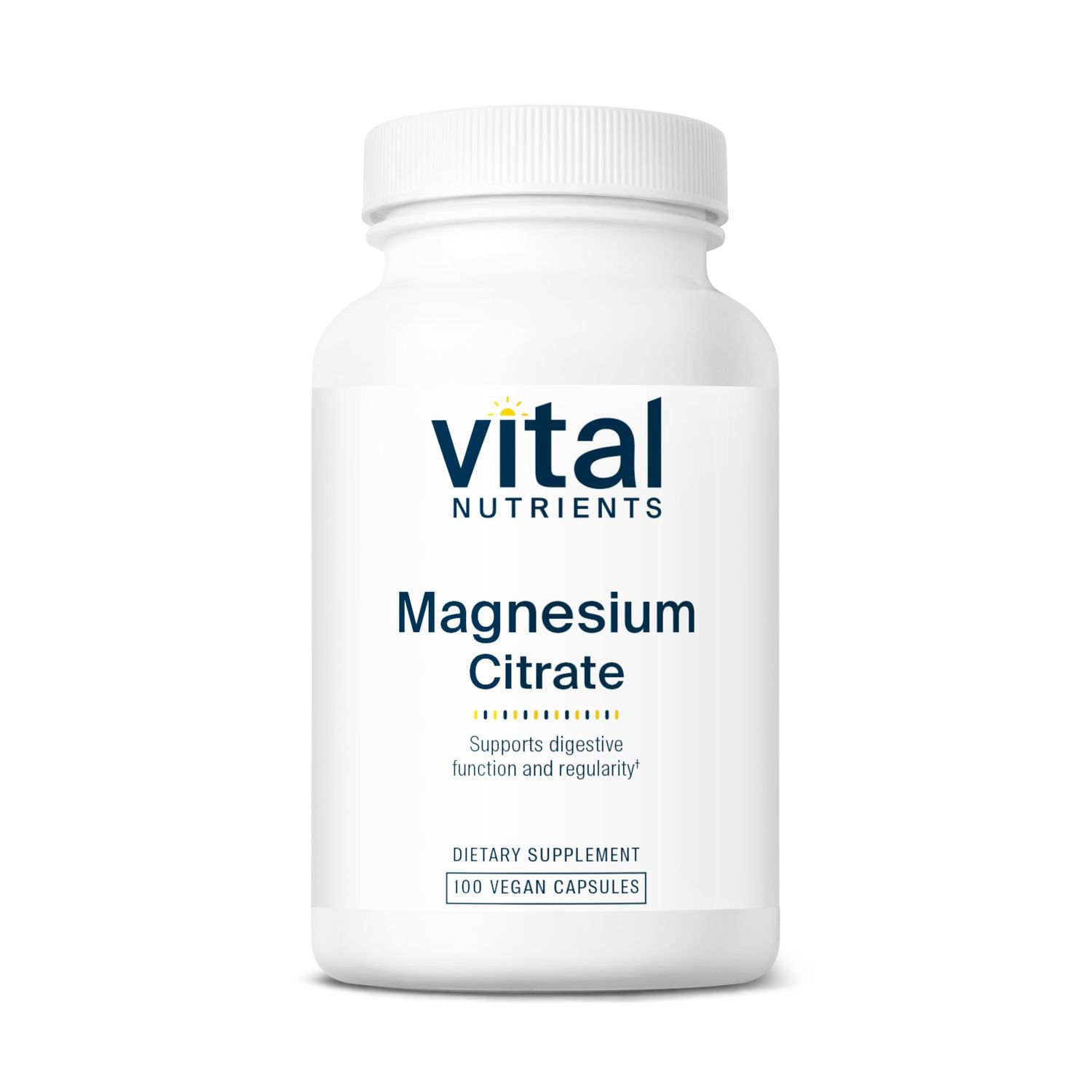 Vital Nutrients Magnesium Citrate 150mg Promotes Relaxation Supports Sleep, Bone, Heart, Muscle, Kidney, Nerve Health Vegan Supplement Gluten, Dairy, Soy Free 100 Capsules