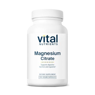 Vital Nutrients Magnesium Citrate 150mg Promotes Relaxation Supports Sleep, Bone, Heart, Muscle, Kidney, Nerve Health Vegan Supplement Gluten, Dairy, Soy Free 100 Capsules