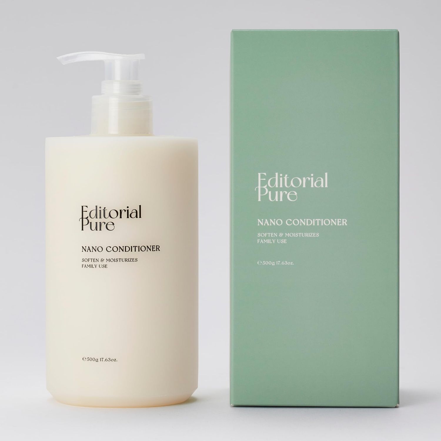 Editorial Pure Nano Conditioner Softens your skin