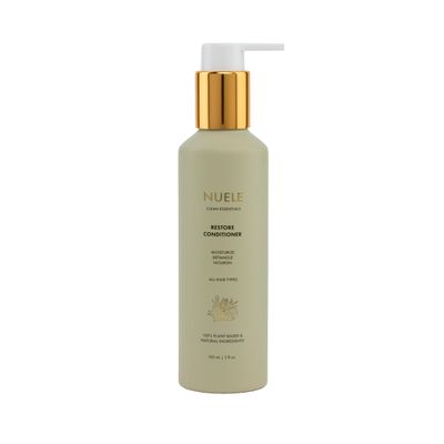 Nuele Clean Essentials Restore Conditioner Moisturize, Detangle, Nourish For All Hair Types 100 Plant-Based Natural Ingredients 5 Fl Oz