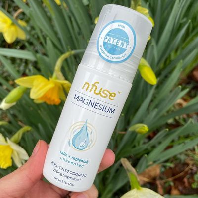 nfuse Natural Magnesium Roll-on Deodorant - Patented Magnesium Delivery Technology - Fragrance Free - Aluminum Free - Unscented: Calm Replenish