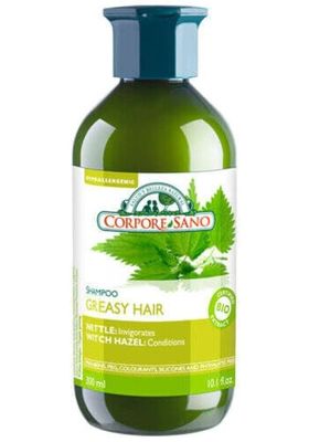 CORPORE SANO Nettle,Witch Hazel and Lime Shampoo-No Parabens-Certified Organic- Hypoallergenic-Greasy Hair-300 ml10.1 fl. oz.
