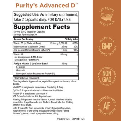 Purity Products KIT - Dr. Cannell's Advanced D Omega-3 Ultra-Pure Fish Oil from Advanced D is Packed with Vitamin D, Vitamin K2, Zinc, Magnesium Citrate, Boron and Taurine