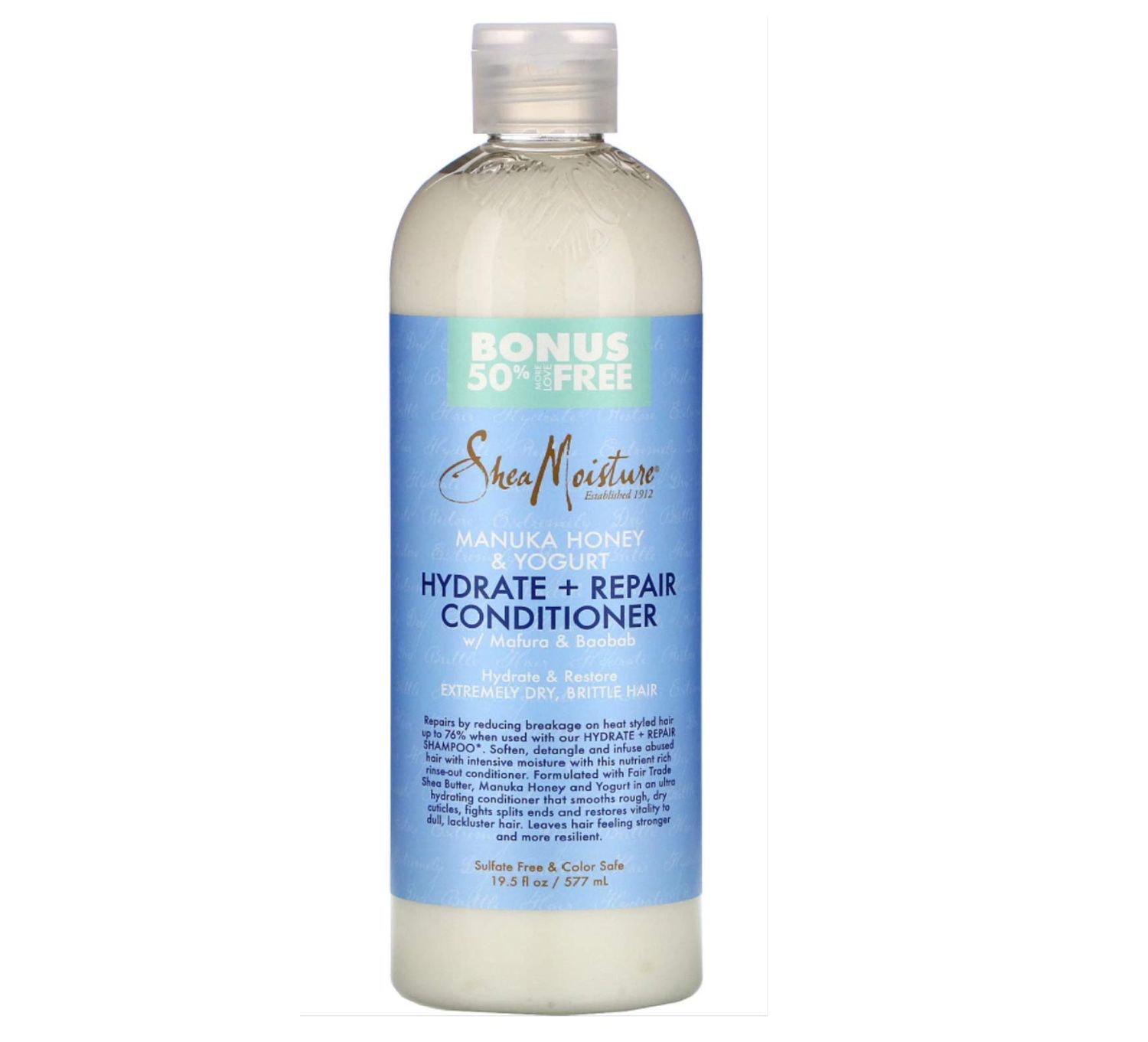 SheaMoisture Manuka Honey Yogurt Conditionr 19.8 Ounce (586ml)