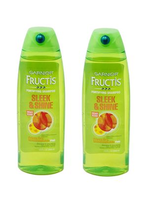 Garnier Fructis Shampoo Sleek Shine 13 Ounce FrizzyDry (384ml) (2 Pack)