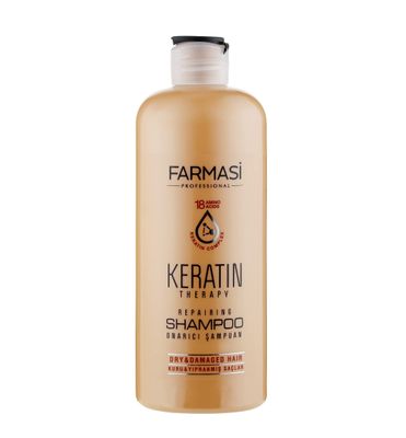 FARMASi Keratin Theraphy Repairing Shampoo for Dry and Damaged Hair 360 ml 12.2 fl.oz