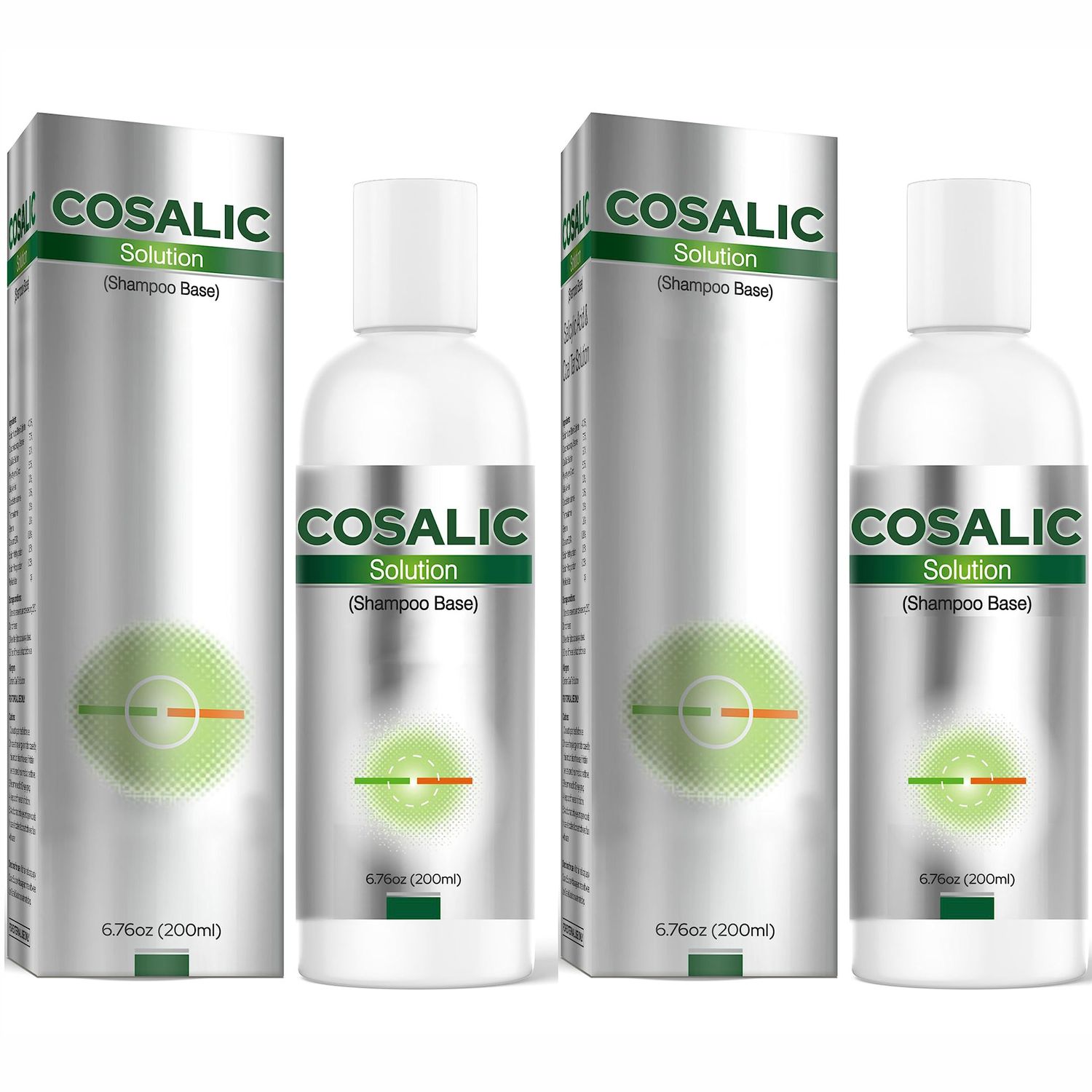 Cosalic Coal Tar and Salicylic Acid Solution Dandruff Free Shampoo with Salicylic Acid for Dry Scalp, Itch Relief, Psoriasis Seborrheic Dermatitis - 6.8 Fl Oz(Pack of 2)