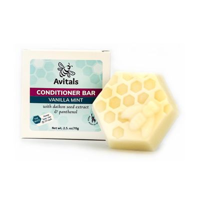 Vanilla Mint Conditioner Bar with Quinoa Protein Mango Butter