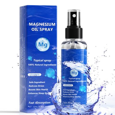 Magnesium Oil Spray, 100ML Topical Magnesium Oil Spray, for Leg Muscle and Joint Health and Sleep Quality, Easy to Absorb and Use