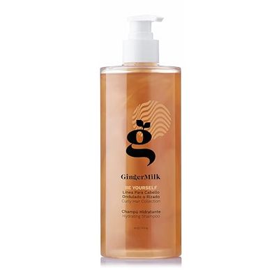 Ginger Milk Hydrating Shampoo for Curly, Wavy, and Coily Hair - Nourishing Formula for Defined Curls, Frizz Control, and Shine - Sulfate-Free Be Yourself 16 fl oz