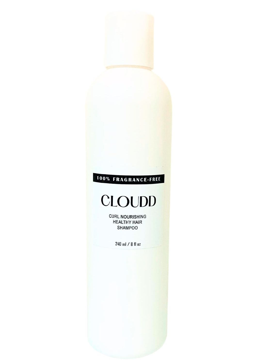 CLOUDD Fragrance-Free Curl Nourishing Healthy Hair Shampoo, 100 Fragrance-Free and Essential Oil-Free, Unscented