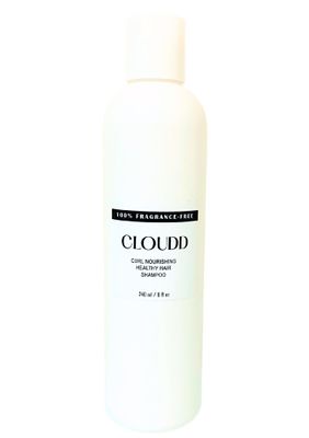 CLOUDD Fragrance-Free Curl Nourishing Healthy Hair Shampoo, 100 Fragrance-Free and Essential Oil-Free, Unscented