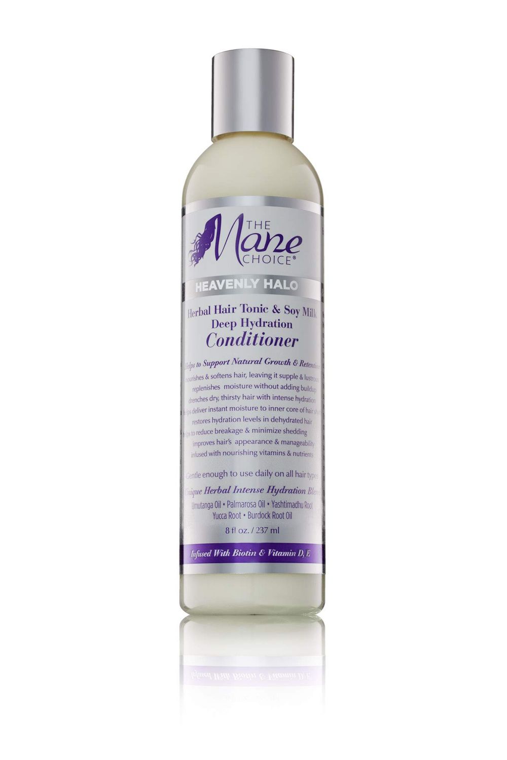 The Mane Choice Heavenly Halo Herbal Hair Tonic Soy Milk Deep Hydration Conditioner, 8 Ounce