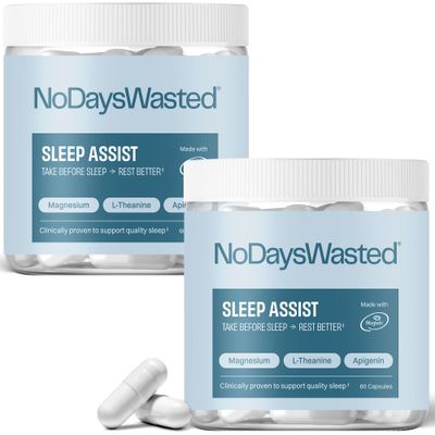 Magnesium Supplement - Magnesium Threonate, Chelated Magnesium Bisglycinate, L-Theanine Apigenin - Rest Assist - Powerful Blend for Restful Nights - 120 Capsules
