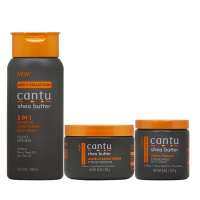 Cantu Men&#39;s Hair Care 3-piece Set (3 in 1 Leave-In ConditionerCream Pomade)