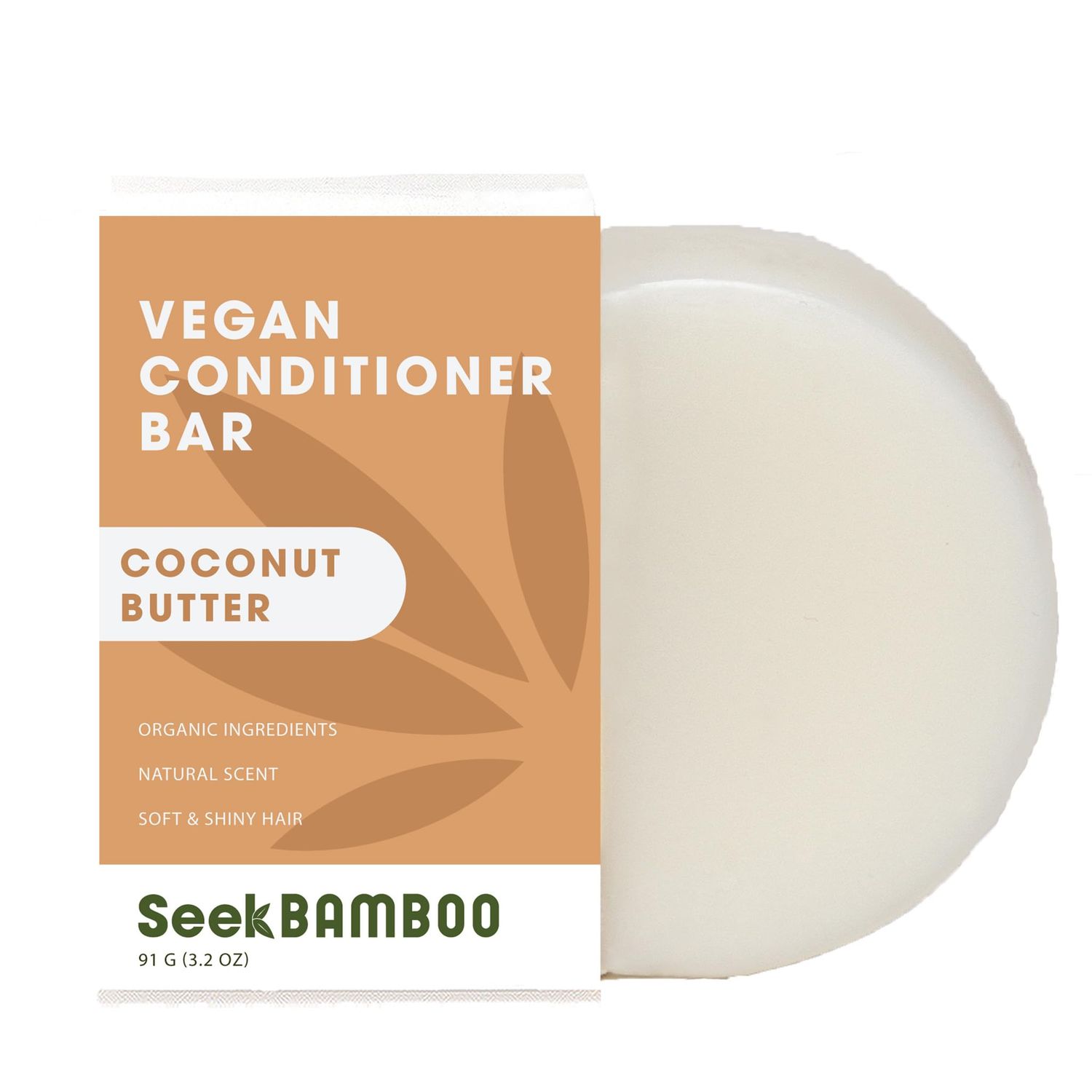 Seek Bamboo - Coconut Conditioner - Deeply Nourishing with Cocoa Shea Butters, Jojoba Oil, Paraben and Phthalate Free Hydrating Conditioner Coconut