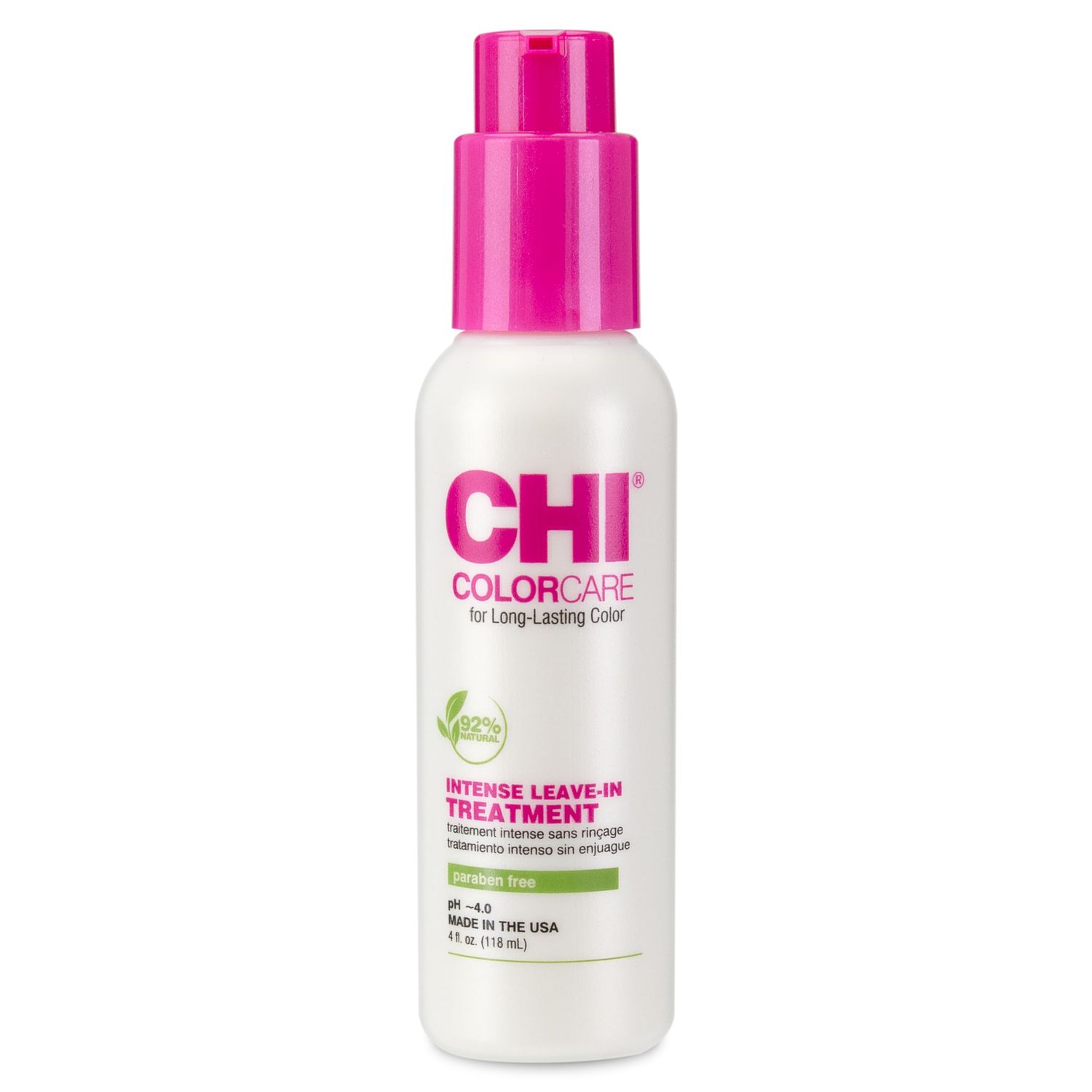 CHI ColorCare Intense Leave-In Treatment, Multi-Benefit Hair Product Intensely Revives Nourishes Dull Hair, Sulfate, Paraben, Cruelty-Free, 4 Oz