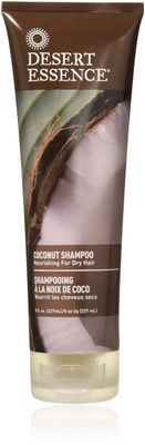 Desert Essence Coconut Shampoo Organic Coconut Oil, Olive Leaf Oil Hemp Oil For Dry Hair - Plant-Based Nourishing Moisturizing Cleanser - Radiant Shine Deep Clean - Vegan, Cruelty-Free - 8oz