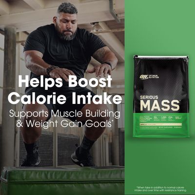 Optimum Nutrition Serious Mass Weight Gainer Protein Powder, Vitamin C and Zinc for Immune Support, Vanilla, 12 Pound (Packaging May Vary)