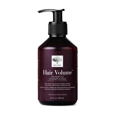 New Nordic Hair Volume Shampoo, Herbal Recipe for Thicker Fuller Hair, Vegan, Clean Ingredients, 8.5 Fl Oz