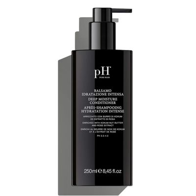 pH PURE HAIR Deep Moisture Conditioner - Intense Hydration for Dry, Damaged Hair - Deep Conditioning Treatment with Kokum Nut Butter Rose Extract for Frizz-Free, Soft, Smooth Hair - 8.45 Oz