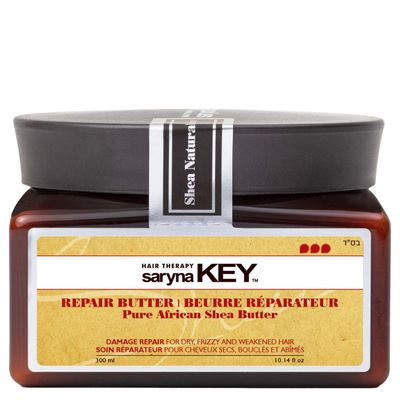 Saryna Key Damage Repair Treatment Butter Mask - African Shea Butter for Dry Hair Treatment - Rejuvenating Butter Moisturizer with Natural Keratin and Vitamins A, E, F (300ml10.14oz)