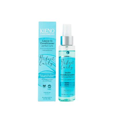 Kleno Leave-In Conditioner Perfect Curls - Vegan, Cruelty-Free, Silicone-Free, B5 Pro-Vitamin, Hydration, Nourishment, Shine, Curl Definition, 3.38 fl oz Bottle