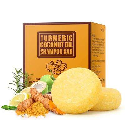 Ginger Shampoo Bar 2 Pack, Turmeric Soap Shampoo Bars for Strengthening Weak or Damaged Hair, Hair Growth Regrowth, Anti Hair Loss, Strengthen, Soap Bar for Women, Solid Soap for Travel 4.23oz 120g