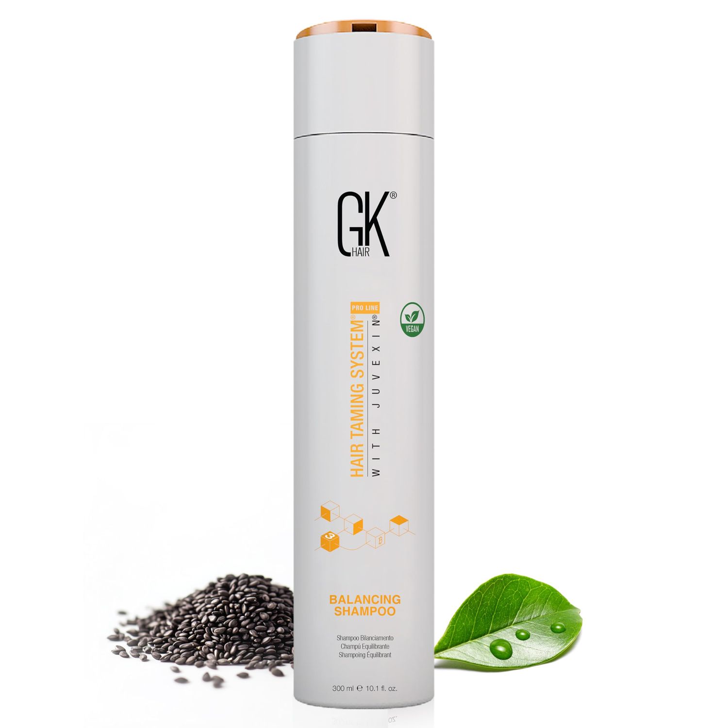 GK HAIR Balancing Shampoo Cleanses and Removes Buildup with Keratin Treatment For Oily Control Flaky Itchy Dry Scalp Thinning nourishing Hair Sulfate Free Women and Men - 10.1 Ounce