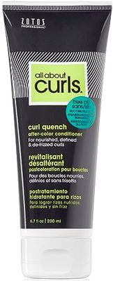 All About Curls Curl Quench After-Color Conditioner Protect Color Moisturize Nourish All Curly Hair Types Vegan Cruelty Free Sulfate Free 6.7 Fl Oz