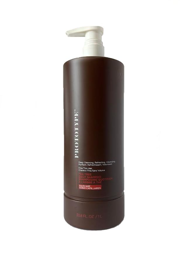 PROTOTYPE Tea Tree Shampoo - Deep Cleansing, Refreshing Volumizing, Suitable for All Hair Types, Ideal for FineThin Hair