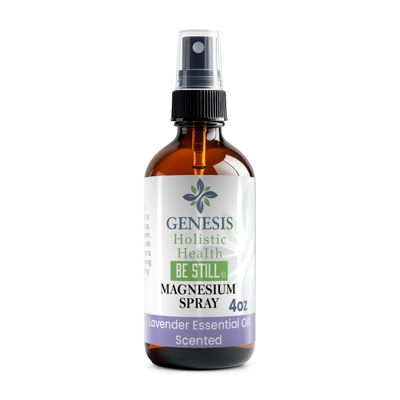 Genesis Organic Magnesium Spray 4oz - Lavender Infused Pure Magnesium Oil for Foot Care, Relaxation, and Restful Sleep - Natural, Made in USA