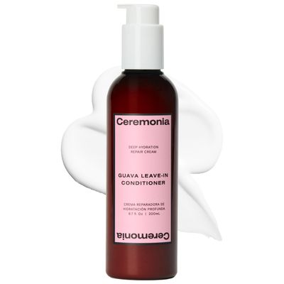 Ceremonia Guava Leave-In Conditioner Deep Hydration Repair Cream with Tamarind and Avocado, 6.7 Fl Oz 200 mL