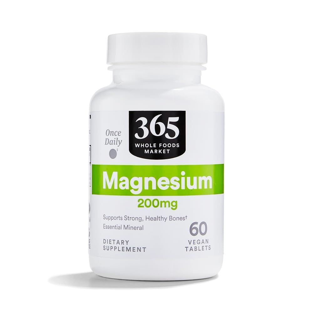 365 by Whole Foods Market, Magnesium 200Mg, 60 Tablets