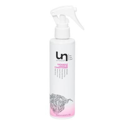 Unwash Untangle Leave-In Conditioner - Gentle Formula, Detangles, Controls Frizz, Enhances Shine, Protects Against Heat, Vegan, Cruelty Free, Sulfate Paraben-Free, 6.25 fl oz