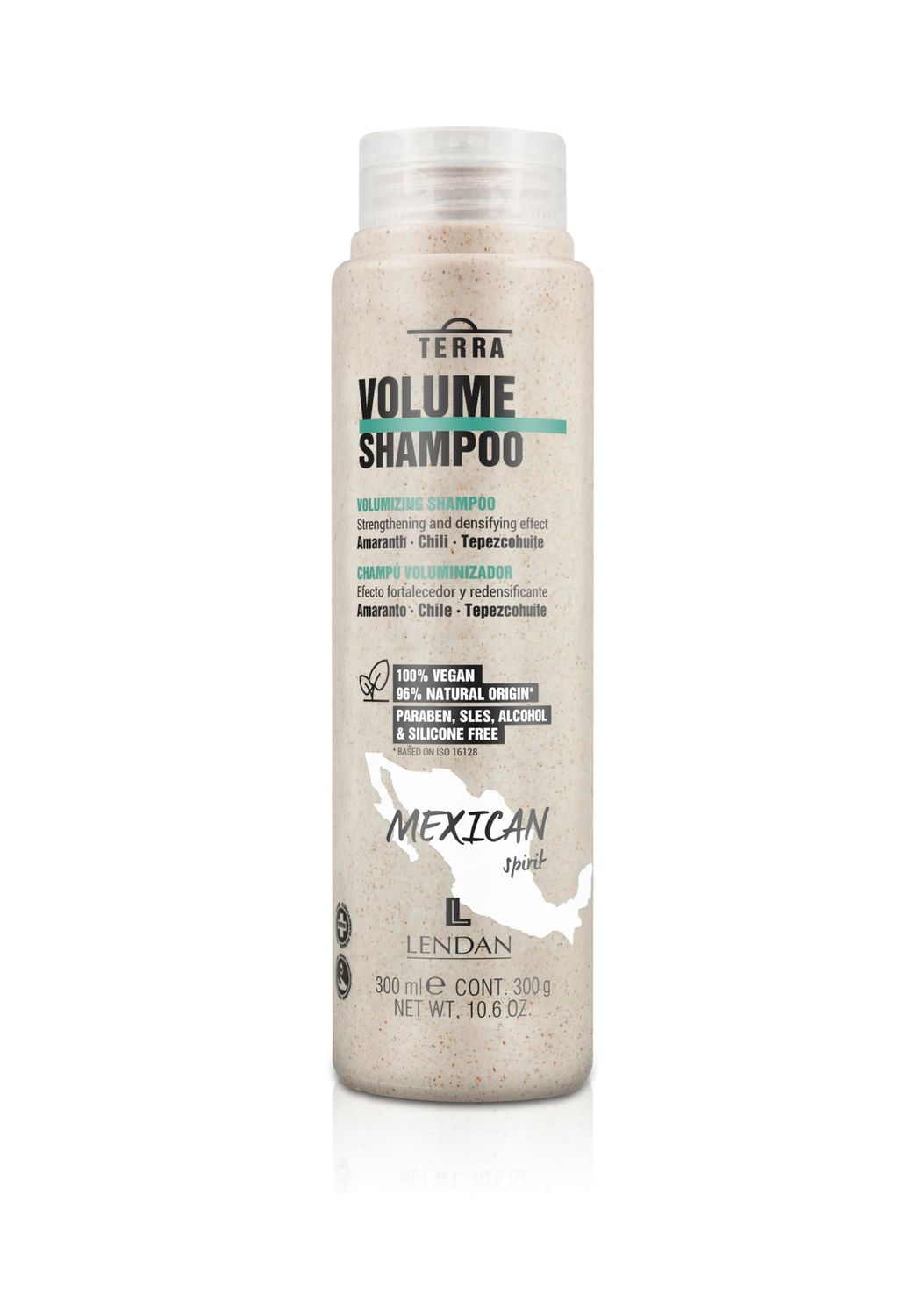 Lendan - Fine Hair Volume Shampoo - Terra Volume Shampoo - 300 ml - Maximizes Hair Volume without Weighing Down - Soft Hair - Deep and Balancing Cleansing - Strengthens and Redensifies - Vegan