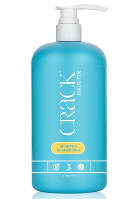 Crack HAIR FIX Shampoo with Pump Moisturizing Strengthening Sulfate-Free Formula Protects Against Dryness, Reduces Breakage Restores Shine 33.8 Oz 1000 mL