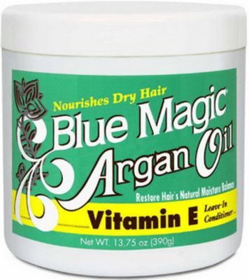 Blue Magic Argan Oil Vitamin-E Leave-in Conditioner 13.75 oz (Pack of 4)