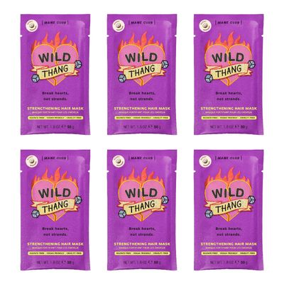 MANE CLUB Wild Thang Deep Conditioner, cruelty free, vegan, no sulfates or parabens - Pack of 6