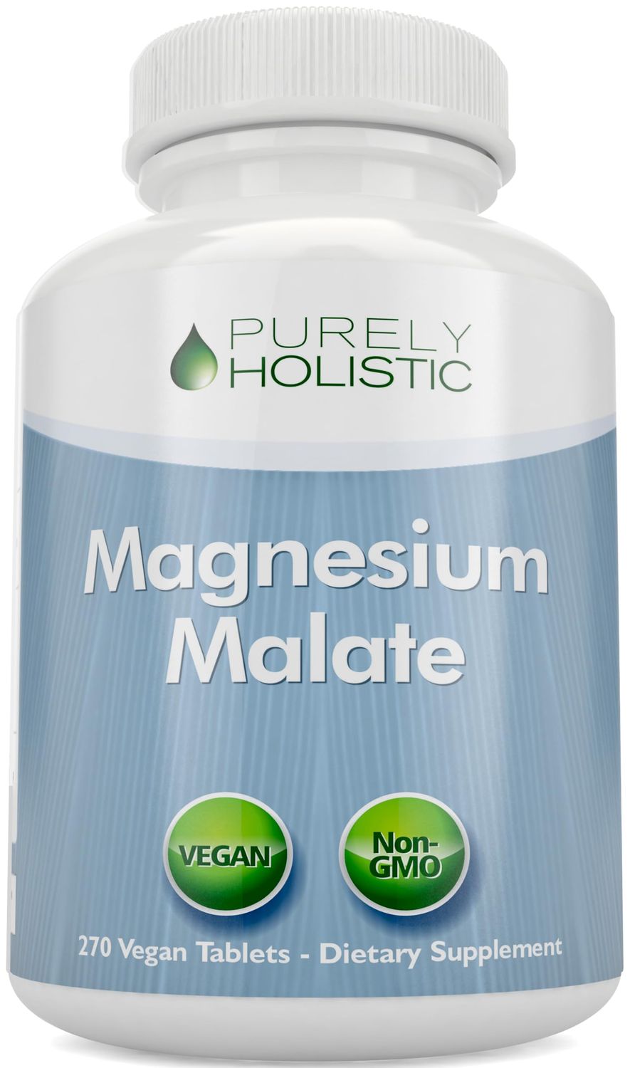 Magnesium Malate 400mg Tablets - 50 More 270 Vegetarian Tablets - Chelated Magnesium Supplement with Malic Acid - Promotes Energy Production and Muscle Recovery - High Absorption