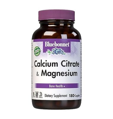 BlueBonnet Calcium Plus Magnesium Caplets, 180 Count
