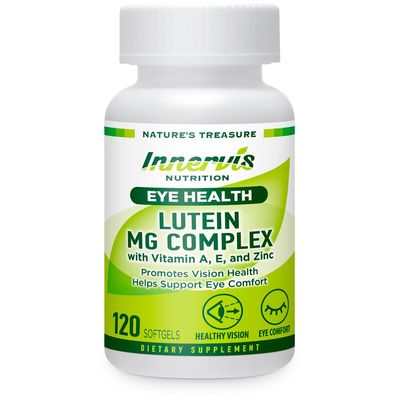 INNERVISNUTRITION Lutein Magnesium Complex 120 Softgels Promotes Eye Health Support Eye Comfort Antioxidant Supplement