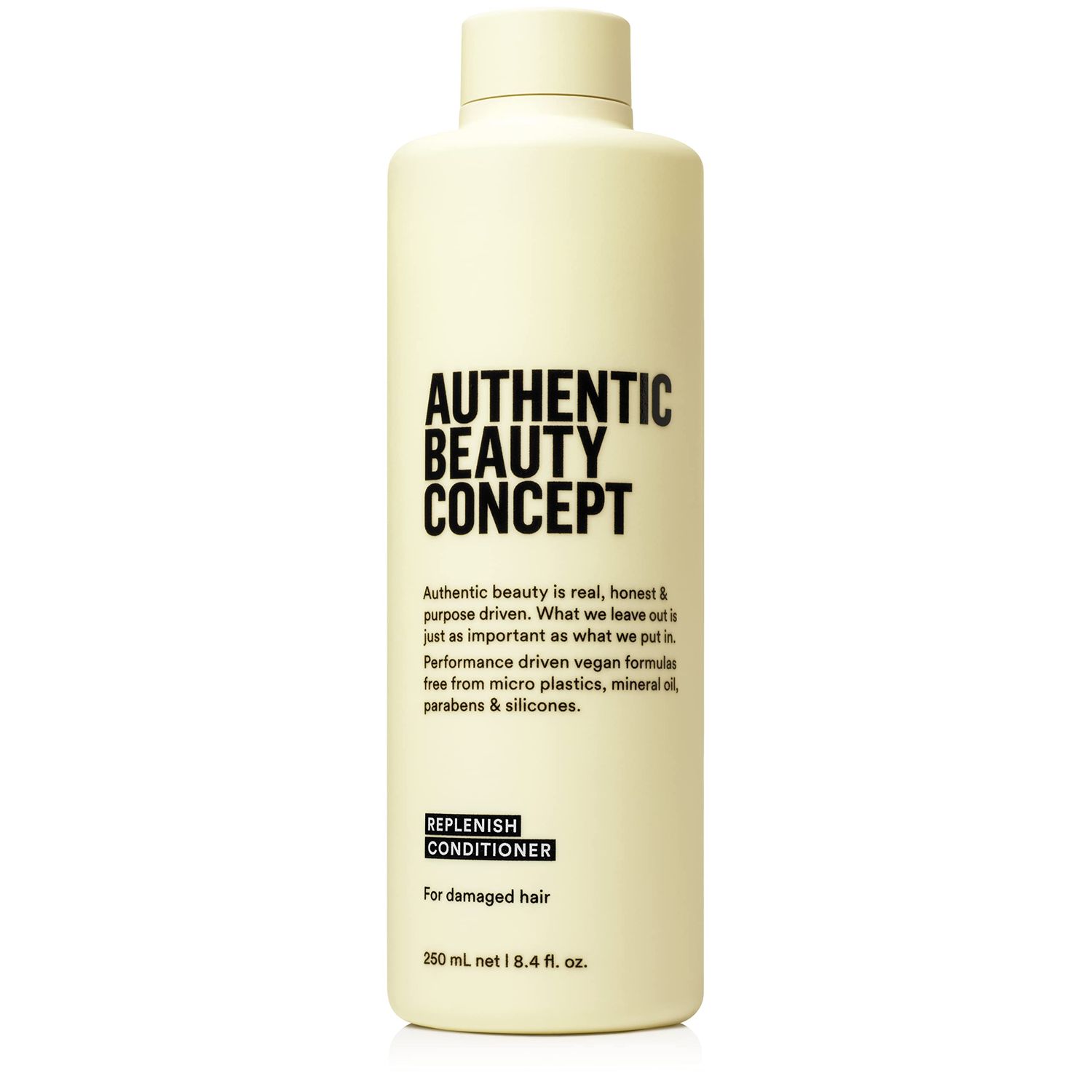 Authentic Beauty Concept Replenish Conditioner Conditioner for Damaged Hair Nourishes Restores Strengthens Hair Fiber Vegan Cruelty-free Silicone-free 8.4 fl. oz.
