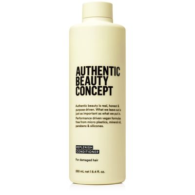 Authentic Beauty Concept Replenish Conditioner Conditioner for Damaged Hair Nourishes Restores Strengthens Hair Fiber Vegan Cruelty-free Silicone-free 8.4 fl. oz.