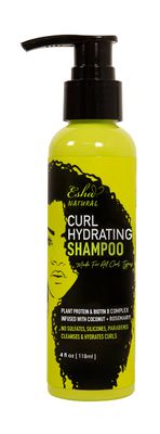 Esha Girl Natural 3C 4C Curl Shampoo - Customized Care for Distinctive Curls, Gentle, Cruelty-Free, Plant-Based Nourishment - Captivating Tropical Ocean Scent - Embrace Healthy, Vibrant Hair 4 Oz