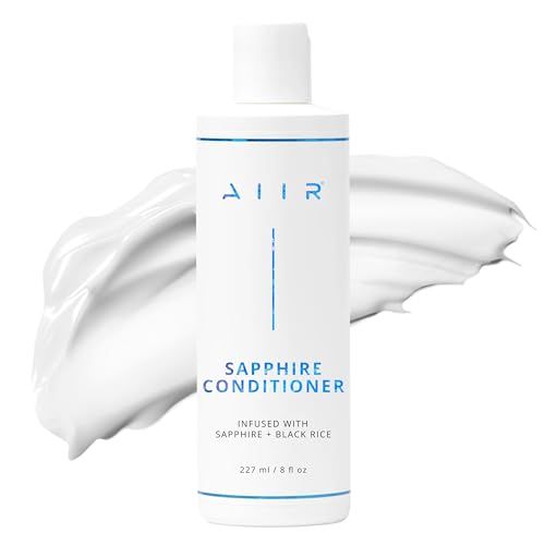 AIIR Sapphire Conditioner, 236.56 ml - Strengthens and Nourishes Colored, Damaged Hair with Black Rice, Improves Elasticity, Reduces Frizz, Free of Cruelty, Sulfate, Paraben, Phthlate, Gluten