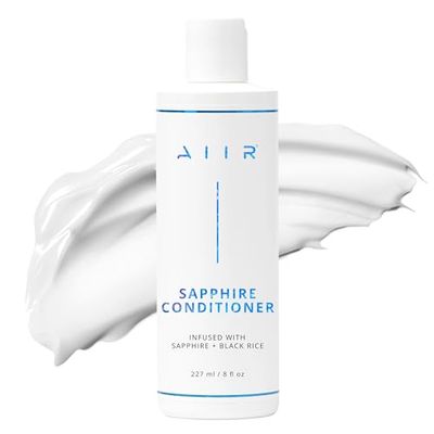 AIIR Sapphire Conditioner, 236.56 ml - Strengthens and Nourishes Colored, Damaged Hair with Black Rice, Improves Elasticity, Reduces Frizz, Free of Cruelty, Sulfate, Paraben, Phthlate, Gluten
